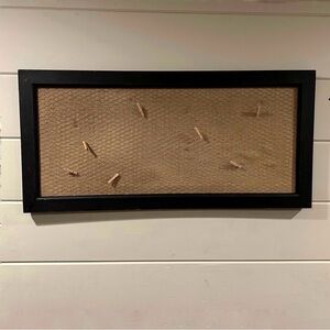 Parisian Home Farmhouse Rustic Memo Bulletin Board Office Black Wood Primitive